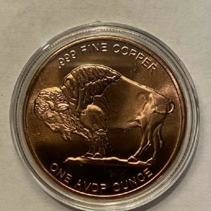 1 Ounce Copper Round In Protective Case